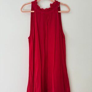 Mersea Endless Quiet Luxury Summer Red Midi Dress